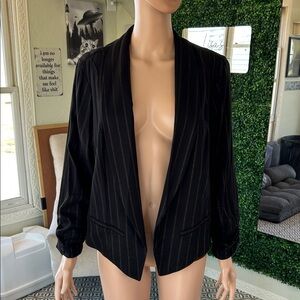 Torrid Black Pinstripe Women's Blazer